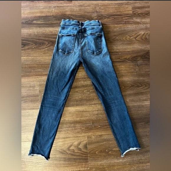 AGOLDE Women's Mid-Rise Non-Distressed Skinny Crop Jeans with Raw Hems - Size 26 - Picture 2 of 7